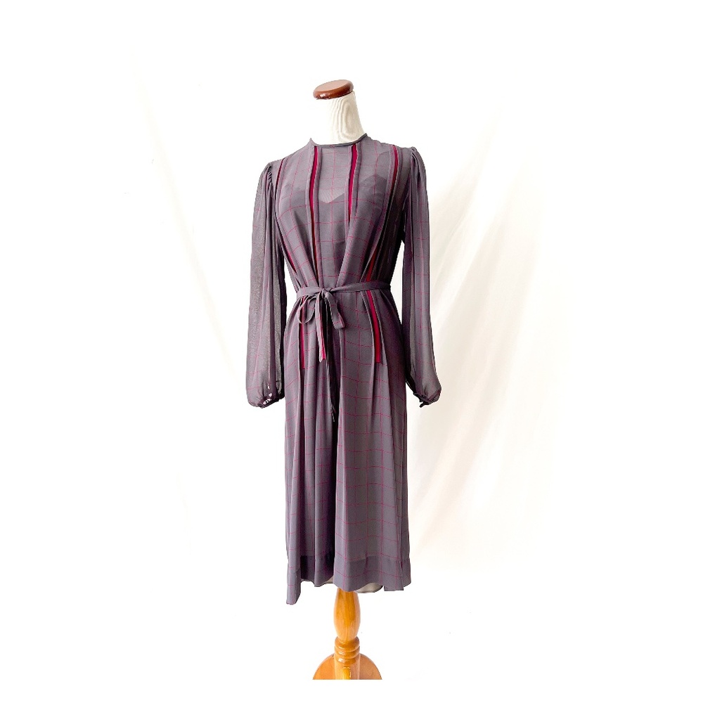 Vintage 90s sheer Albert Nipon boutique dress vintage small